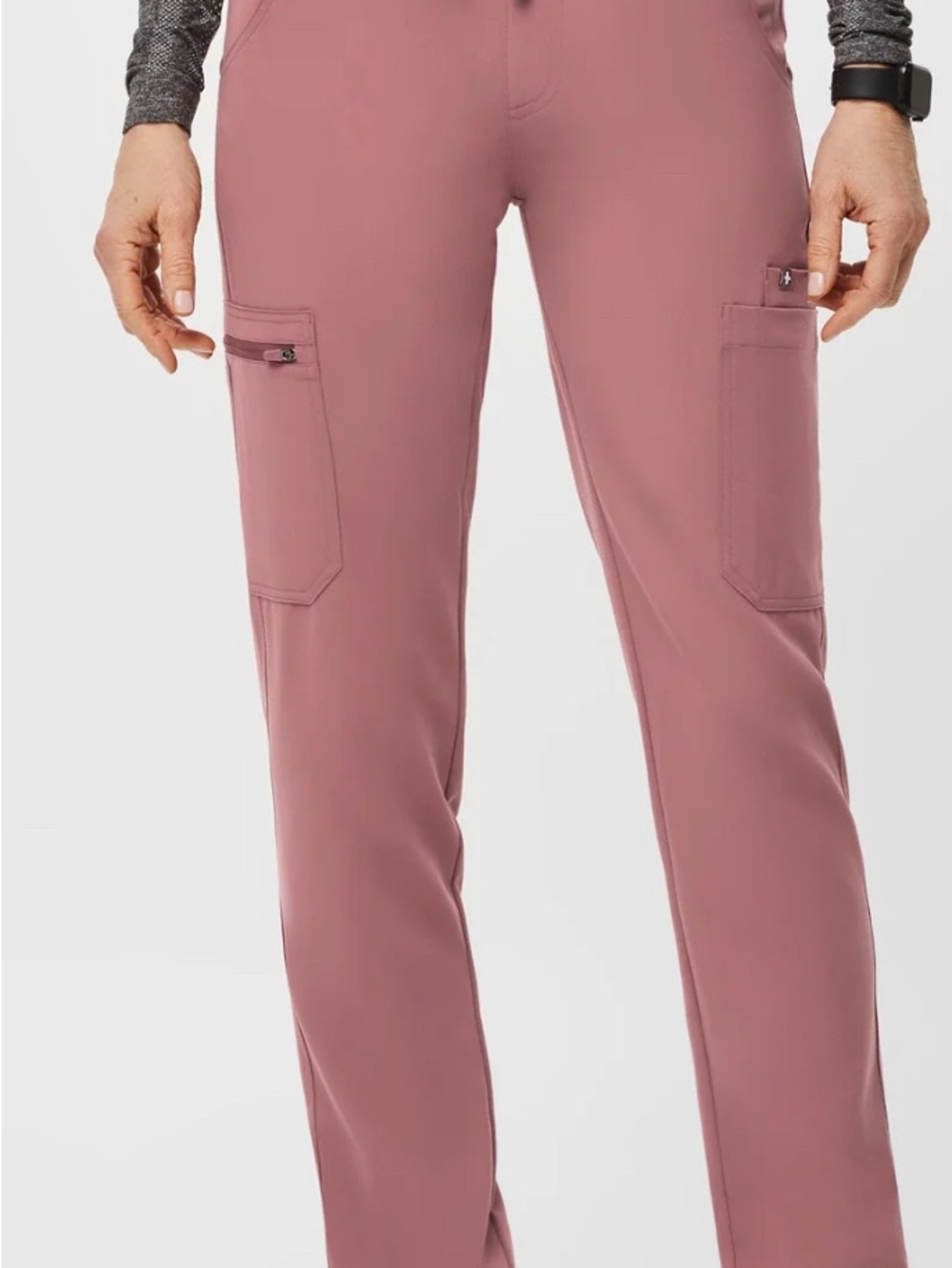 Yola High-Rise Slim Scrub Pant- PETITE M